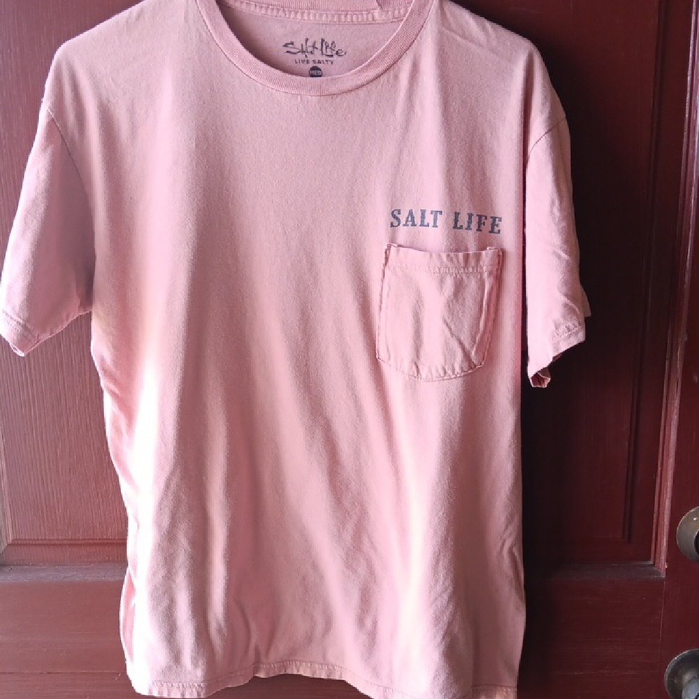 Salt Life Pink Short Sleeve Tee Casual Comfort